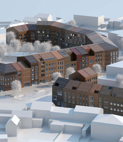 LAN architecture: collective and individual housing, mouvaux, france