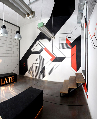 LATE architects: typographic installation