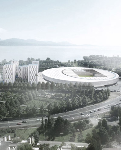 gmp architekten: sports complex + urban re design in lausanne