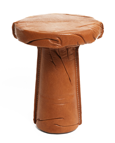 nicolas le moigne: leather slip stool