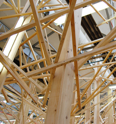 saint etienne biennale 08: library inside 'city eco lab'