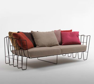 arik levy: 'hoop sofa' for living divani at milan design week 09