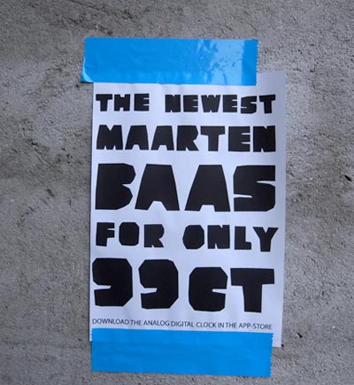maarten baas analog digital clock for iphone