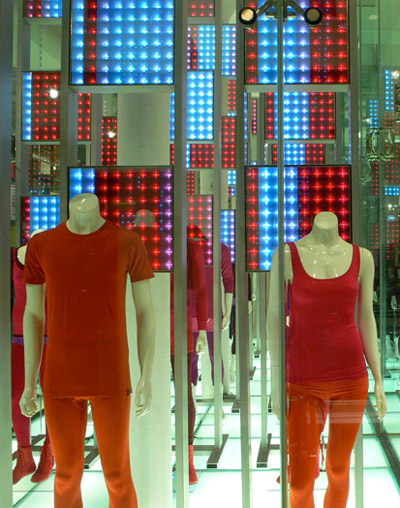 mona kim projects: uniqlo window installations