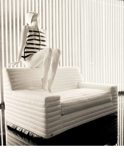 gilles & boissier: sit on my doudoune sofa for moncler