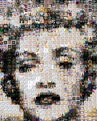 generative music mosaics from album cover art