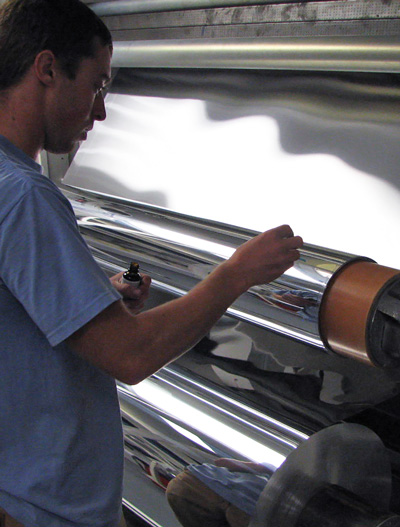 nanosolar flexible solar cells printed on aluminum foil