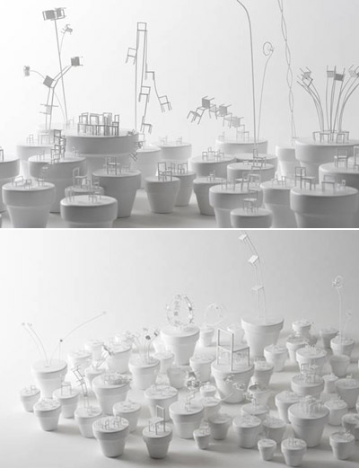 nendo: chair garden exhibition