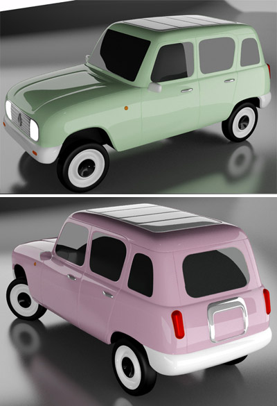 'the nice icon of industrial change' by miguel herranz   renault 4 ever shortlisted entry