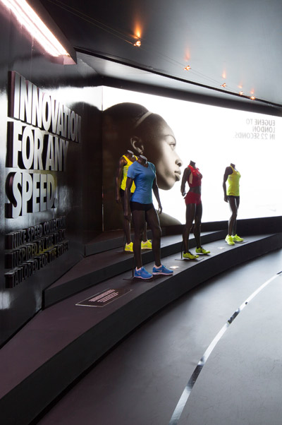 skylab architecture: 'camp victory' for NIKE's olympic trials pavilion