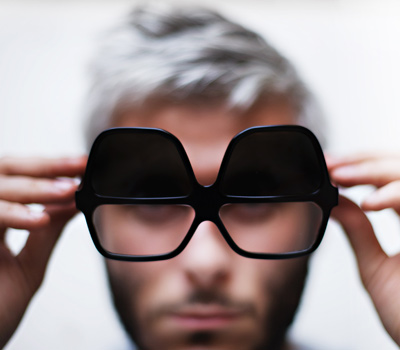 4occhi glasses by giullo iacchetti at aspesi 1910 store