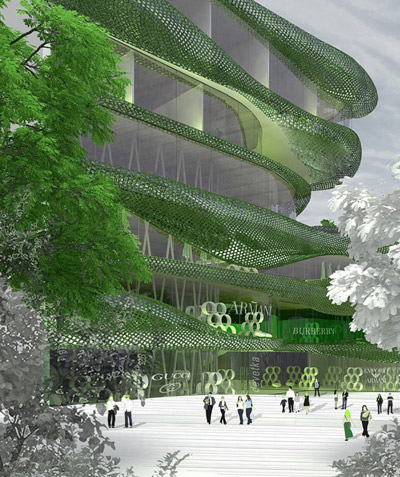 OFIS architects: shopping pillow terrace