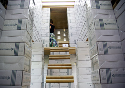 venice architecture biennale 08: 'paper brick house' in the chinese pavilion