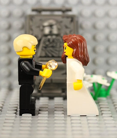 LEGO stop motion marriage proposal
