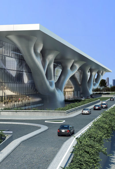 arata isozaki plans qatar convention center