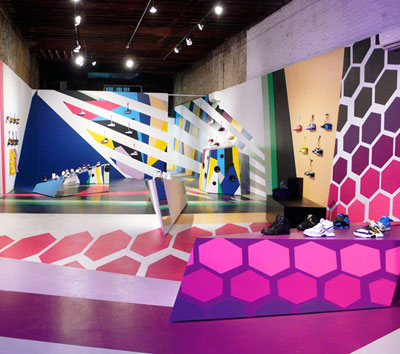 'reebok flash' pop up store by formavision