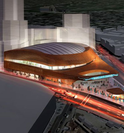 ellerbe becket and shop architects: atlantic yards