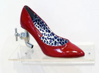 a high heeled sculpture ...