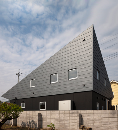 mikio tai/architect cafe: large roof house