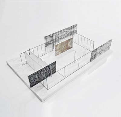 SANAA installation at the mies van der rohe pavillion, barcelona