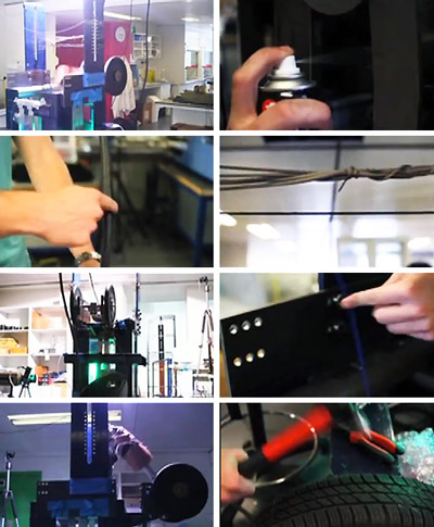 science nation army: white stripes recreated in lab equipment