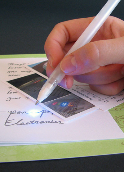 hand drawn pen on paper electronic circuits