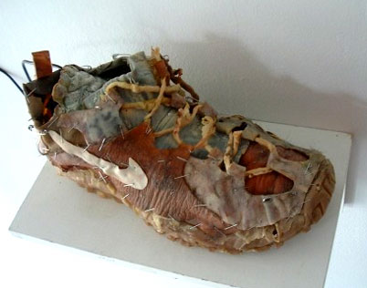 anamatronic flesh shoe by adam brandejs