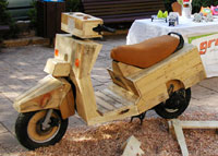 wooden scooter