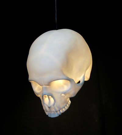 alex garnett: skull lamps