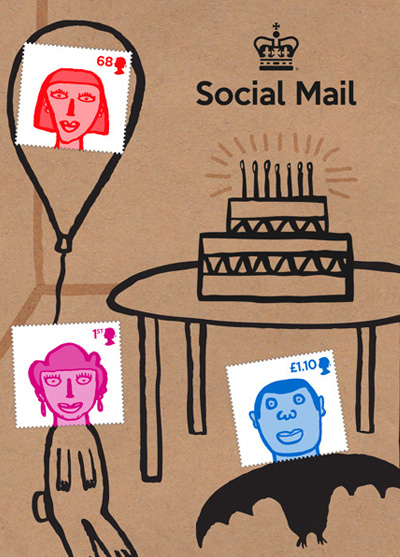 gary hunt: social mail stamps