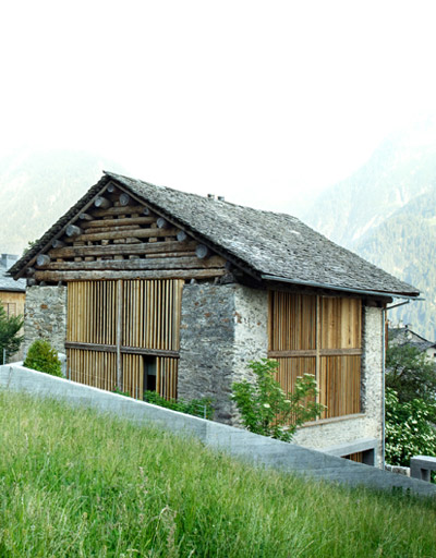armando ruinelli: redevelopment of a barn, soglio