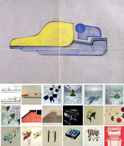 drawings by ettore sottsass
