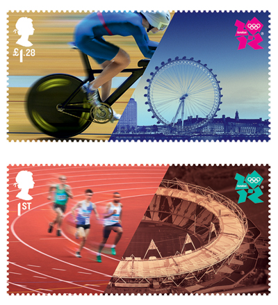 hat trick design: london 2012 olympics stamps
