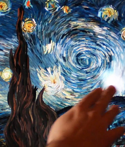 petros vrellis creates interactive animation of vincent van gogh's 'the starry night'