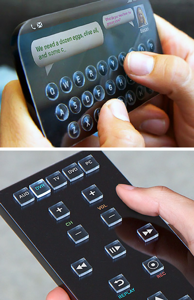 tactus morphing tactile touchscreen