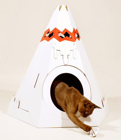 designboom shop: cat teepee by loyal luxe