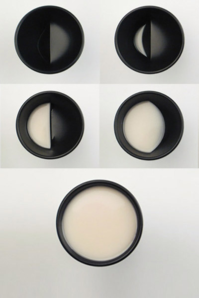 moon glass   a vessel displaying lunar phases