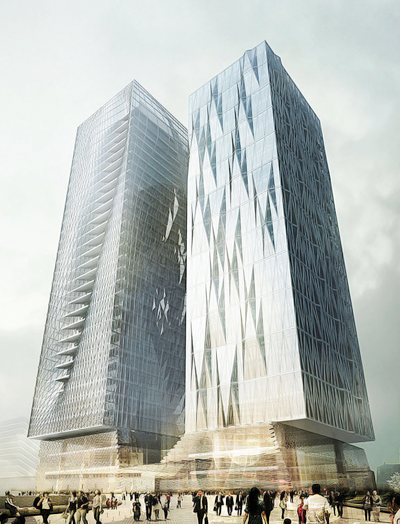 MA2: two towers in shenzhen, china