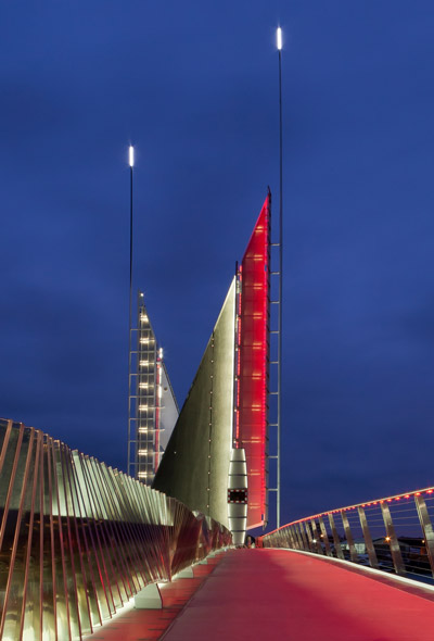 speirs + major and wilkinson eyre: twin sails bridge