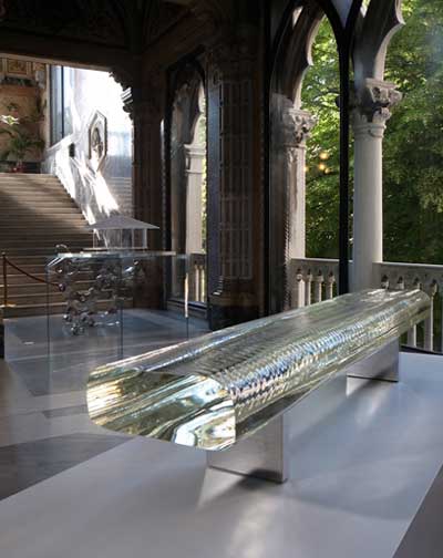 tokujin yoshioka: water block + kou an glass teahouse