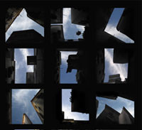 typography in the sky