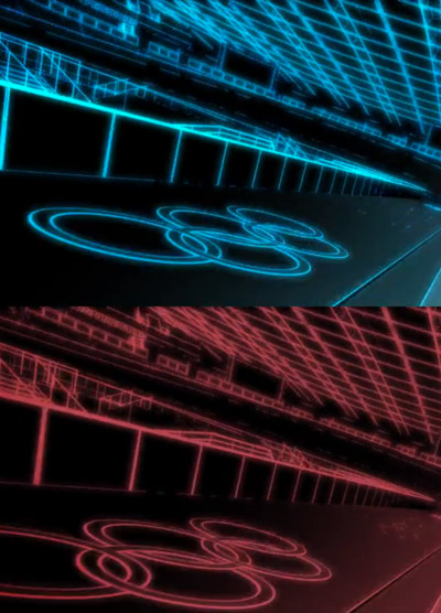 london 2012 olympic velodrome animation by chemical brothers + crystal CG