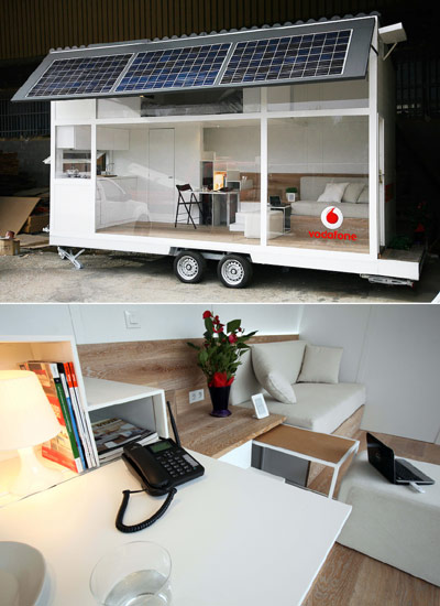 waskman and culdesac studio: vodafone mobile home