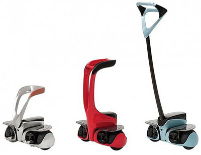 toyota 'winglet' vertical motorized scooter