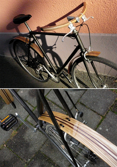 'bike with wooden parts' by dunker achim