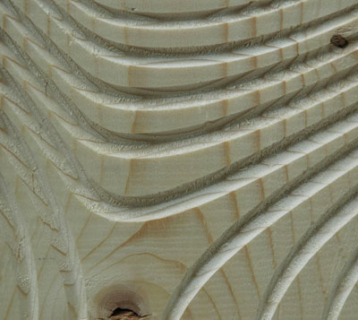 'digital wood carvings' in monte rosa alpine hut restaurant by gramazio & kohler architecture and ETH zurich