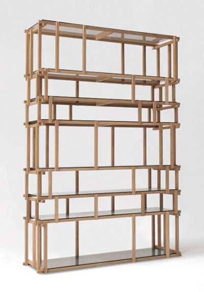 nathan yong: off cut shelf and stack containers for living divani