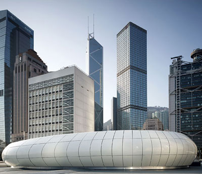 'mobile art' pavilion world tour by zaha hadid