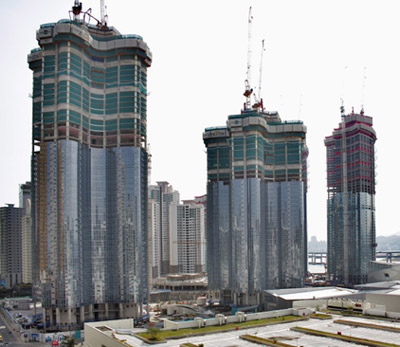 de stefano + partners: zenith towers, busan   construction