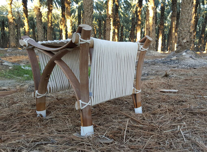 Recycling palm tree branches